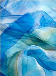 White Silk Chiffon & Georgette scarves