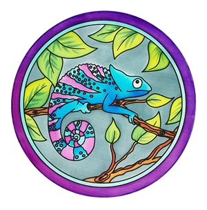 Ideen Ready-outlined Silk Window Decoration/ Suncatcher Chameleon (5)