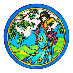 Ideen Ready-outlined Silk Window Decoration/ Suncatcher Kyoto (33)