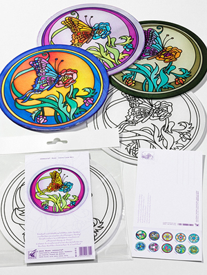 Ideen Ready-outlined Silk Window Decoration/ Suncatcher Marry OUT OF STOCK