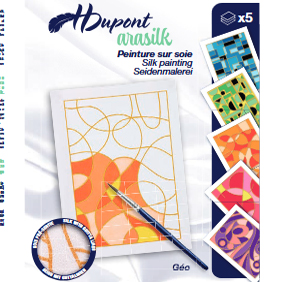 H Dupont Ready-outlined Greetings Card Set - Geo NEW 