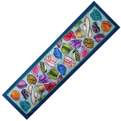 Chapeaux by Pierre Willocq - ready-outlined 150cm long silk scarf (5) DISC