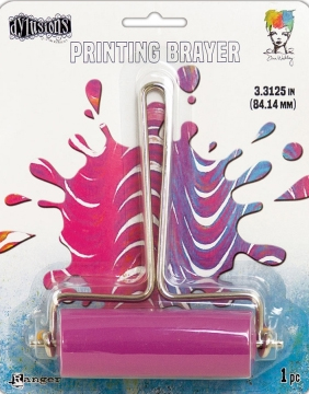 Ranger Gel Plate Printing Brayer BENT CARD PACKAGING (4 left)