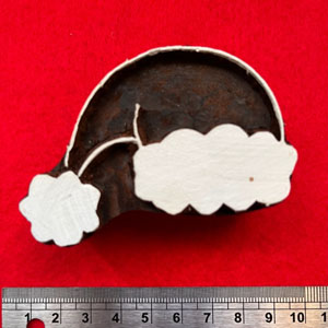Wood Block Stamp - Santa Hat (8)