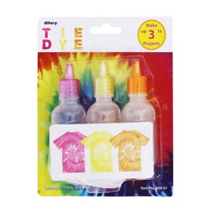 Allary Tie Dye Kit - Pink, Yellow, Orange - makes up to 3 projects NEW USAGE QUERY - PRODUCT ON HOLD