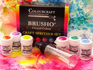 Colourcraft Brusho Spritzer Set of 6 cols