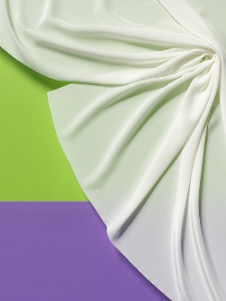 H Dupont White Crepe de Chine 16 135/140cm wide, 75gsm, by the metre 