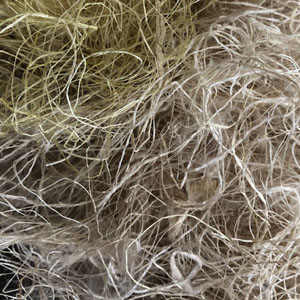 Indian Undyed Kibisu Mulberry Silk Fibres 500g