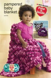 Free pattern leaflet for Baby Blanket with purchase of Pomp-a-doodle yarn
