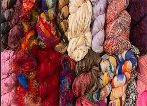 Pot Luck Indian Silk Sari Ribbon and Yarn ONE ITEM SENT AT RANDOM - SOLD OUT DO NOT ORDER