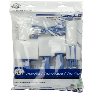 Royal & Langnickel Foam Accessory Artist Pack of 22 tools NEW