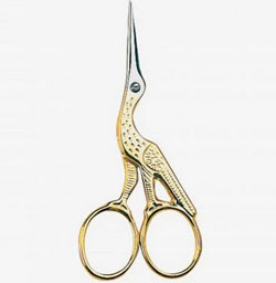 Milward Stork design Embroidery Scissors 9cm (1)