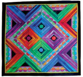 Symetrie by Pierre Willocq - ready-outlined square silk scarf (5)