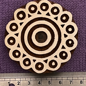 Large Circle Wood Block Stamp 12 (1)