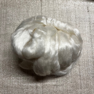 Indian White Eri Silk Tops 10g NEW 