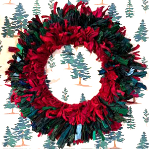 Silk Sari Ribbon Wreath Kit NEW COLOURS