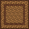 Leopard H Dupont ready-outlined 45x45cm square silk scarf NEW DUE JUNE (don't order yet)